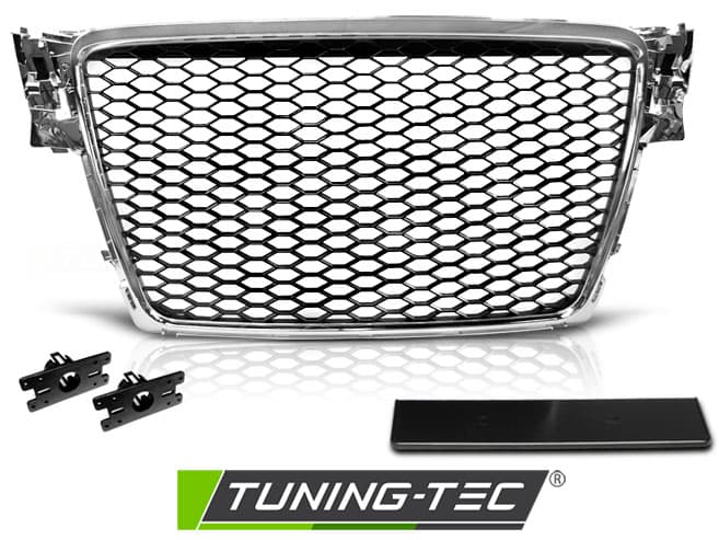 Predná maska Audi A4 B8 08-11 RS Style Chrome – náhľad 2