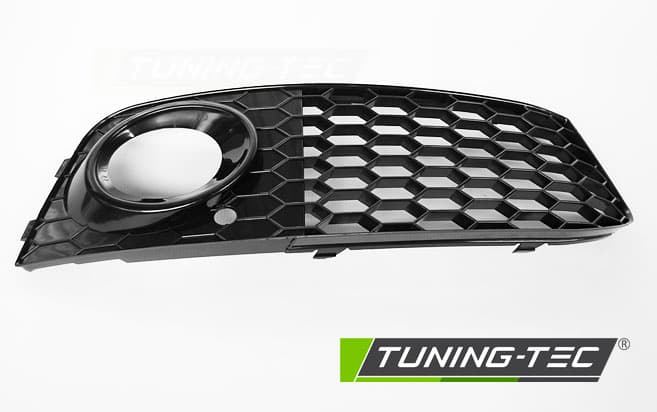 Mriežky hmloviek Audi A4 B8 08-11 Glossy Black – náhľad 4