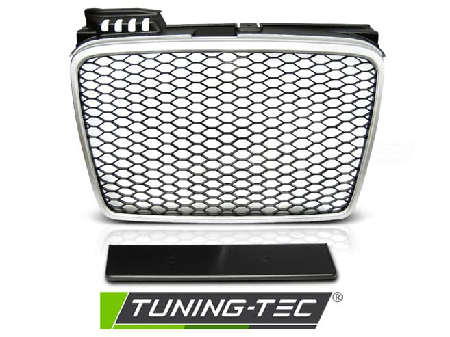 Predná maska Audi A4 (B7) 04-08 RS Style Silver – náhľad 2
