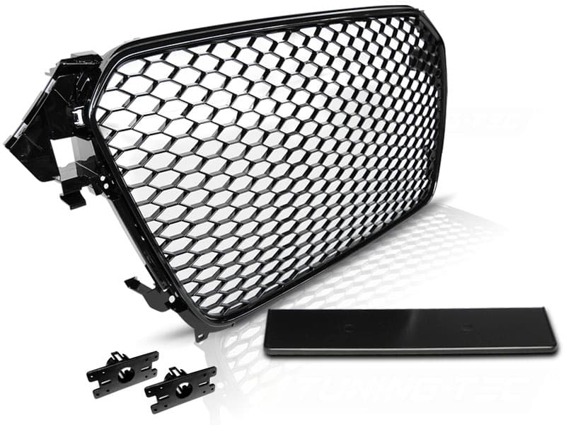 Predná maska Audi A4 B8 11-15 RS Style Glossy Black
