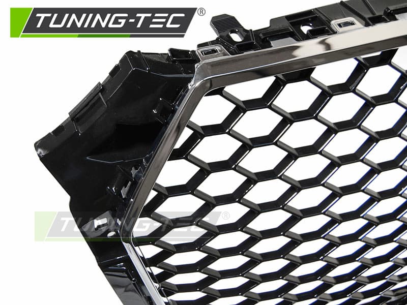 Predná maska Audi A4 B9 RS Style Black Chrome – náhľad 3