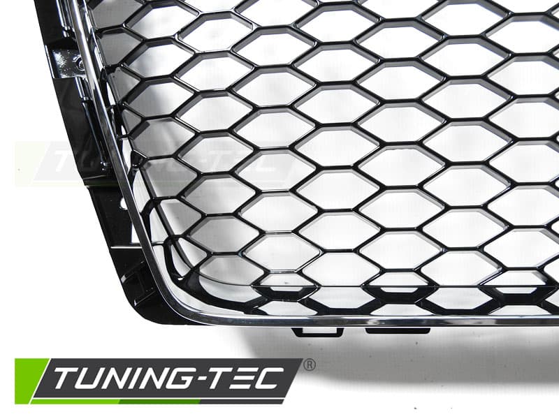Predná maska Audi A4 B9 RS Style Black Chrome – náhľad 4