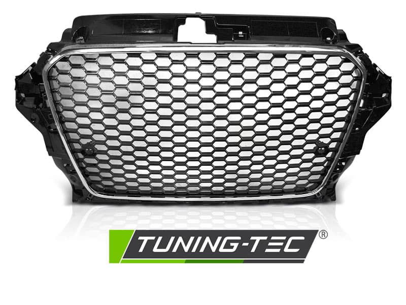 Predná maska Audi A3 8V 12-16 RS3 Style Black Chrome – náhľad 2