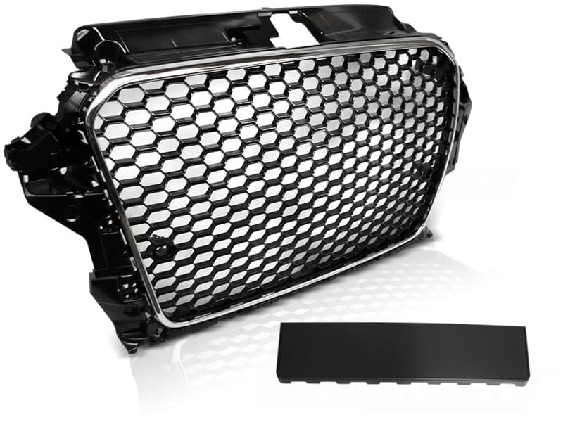 Predná maska Audi A3 8V 12-16 RS3 Style Black Chrome