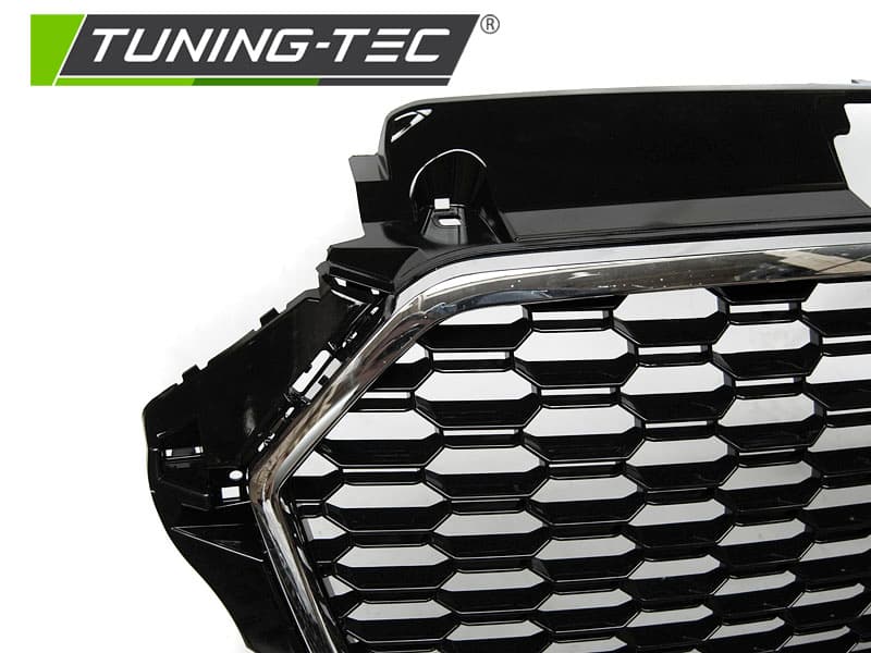 Predná maska Audi A3 8V 17- RS3 Style Black Chrome – náhľad 3