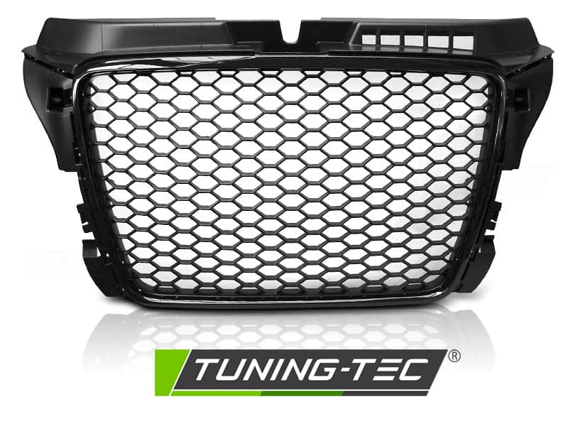 Predná maska RS-Look Audi A3 8P 08-12 Glossy Black – náhľad 2
