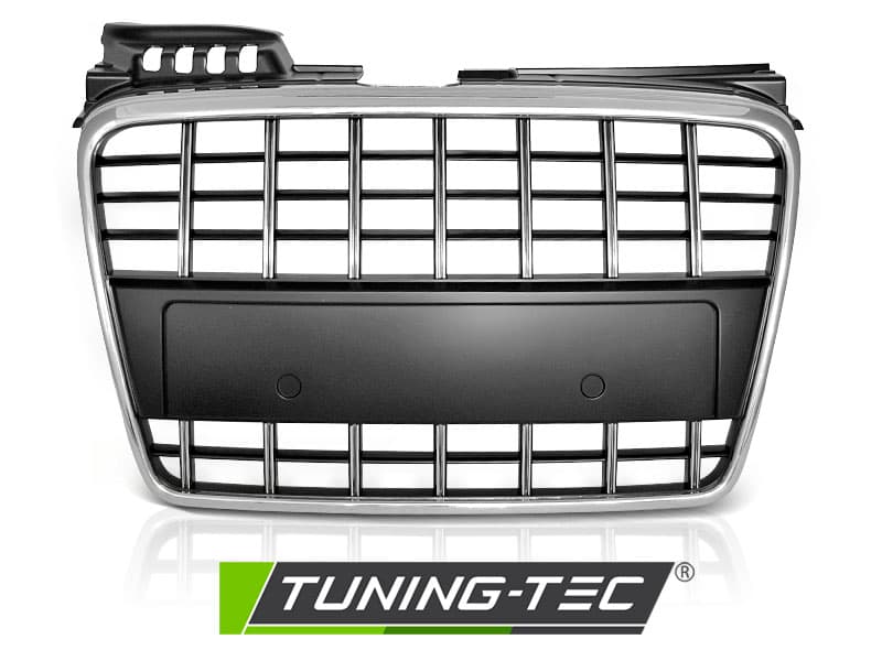 Predná maska Audi A4 (B7) 04-08 S8 Look Black Chrome – náhľad 2