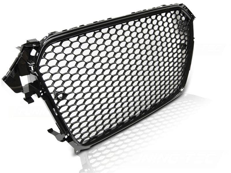 Predná maska Audi A4 B8 11-15 PDC Glossy Black