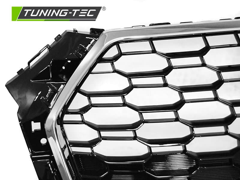 Predná maska RS4 Style Audi A4 B9 PDC Black Chrome – náhľad 4