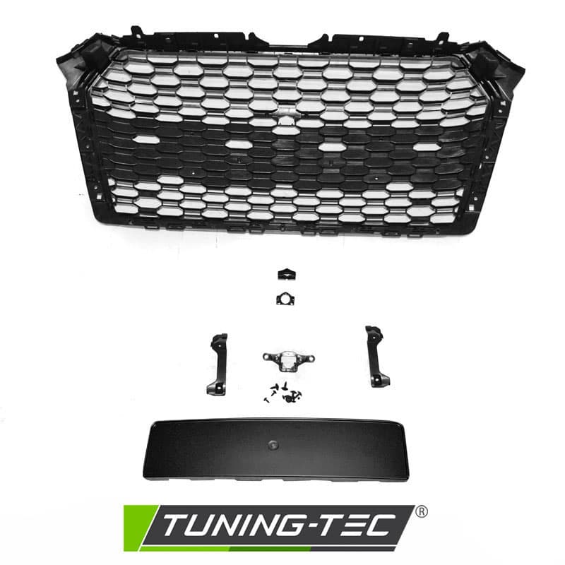 Predná maska RS4 Style Audi A4 B9 Black Chrome – náhľad 5