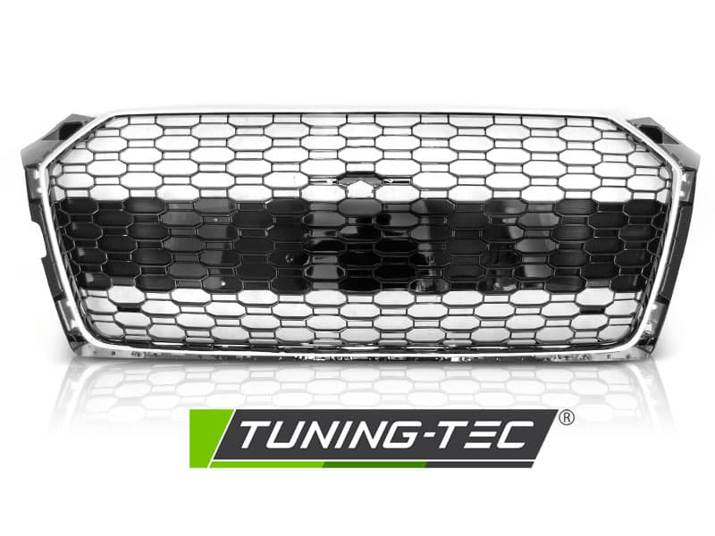 Predná maska RS5 Style Audi A5 16-19 Glossy Black Chrome – náhľad 2