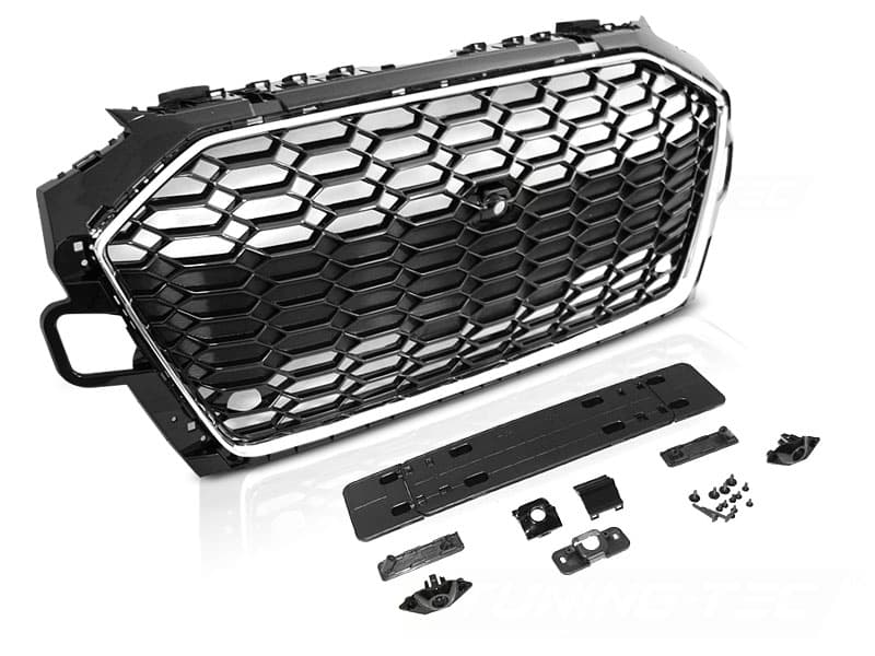 Predná maska Audi A4 B9 20-24 Black Chrome