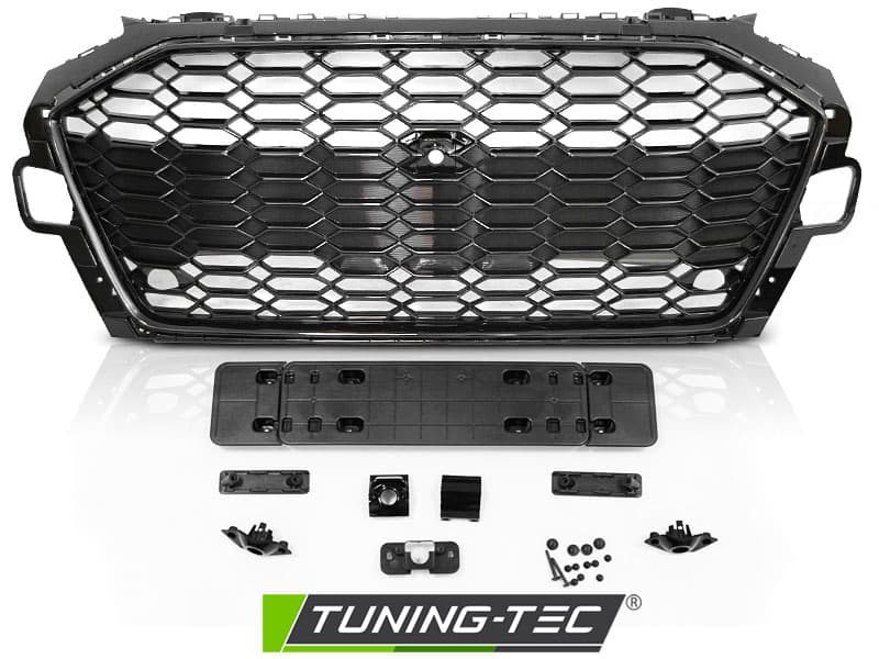 Predná maska Audi A4 B9 20-24 Glossy Black – náhľad 2