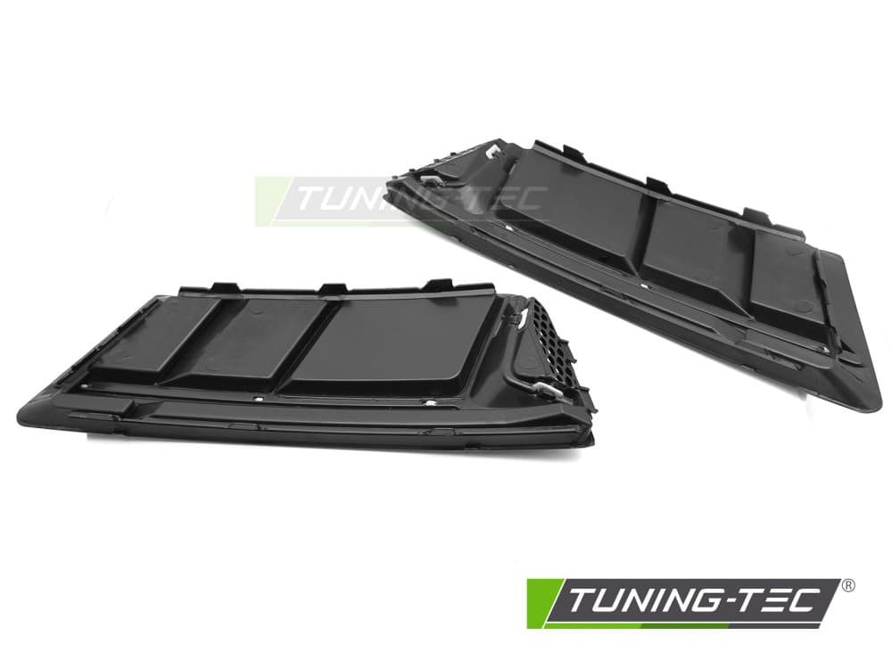 Mriežky nárazníka Audi A4 B9 15-19 Glossy Black – náhľad 3