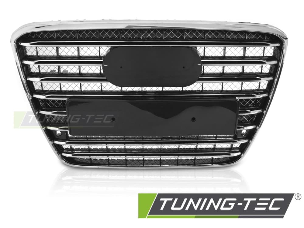 Predná maska Audi A8 D4 09-13 Black Chrome – náhľad 2