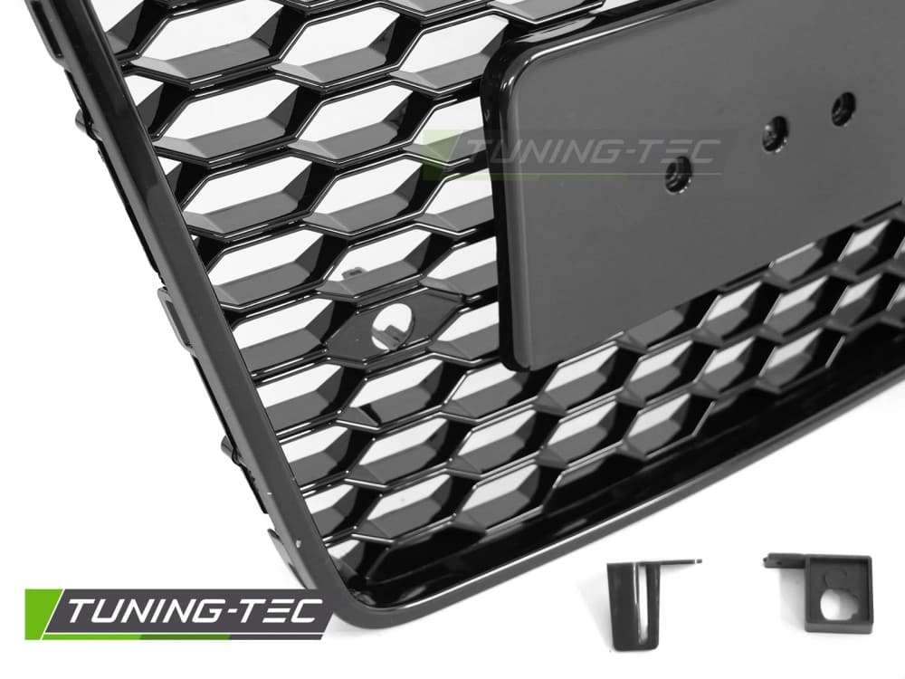 Predná maska Audi A8 D4 13-17 Glossy Black – náhľad 3