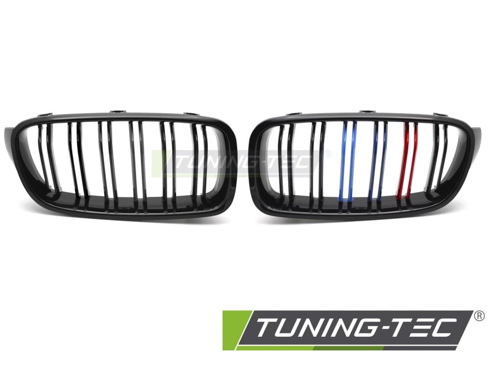 Predná maska BMW F30/F31 Tri-Colour Glossy Black – náhľad 2