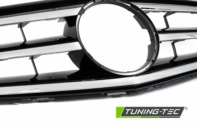 Predná maska Mercedes W204 07-14 Avantgarde - Black Chrome – náhľad 3
