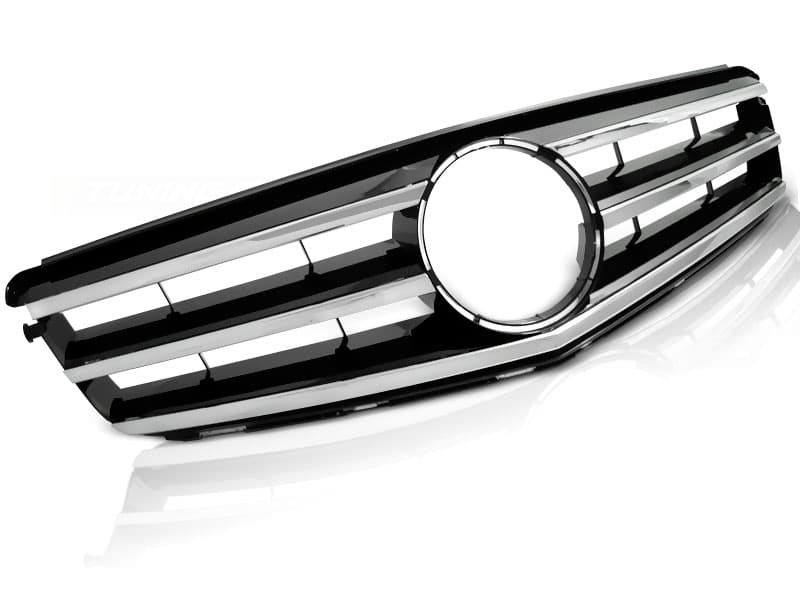 Predná maska Mercedes W204 07-14 Avantgarde - Black Chrome