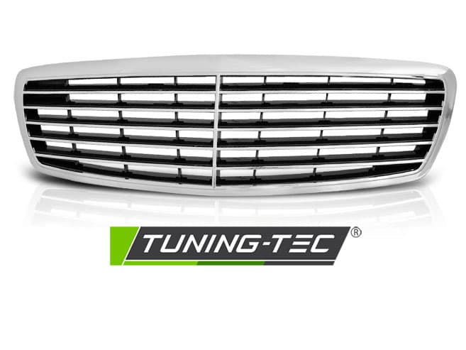 Predná maska Mercedes W211 E trieda 02-06 Chrome – náhľad 2