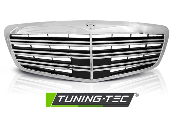 Predná maska Mercedes W221 09-13 Black Chrome – náhľad 2