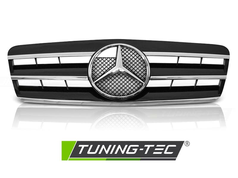 Predná maska Mercedes CLK W208 96-02 Black Chrome – náhľad 2