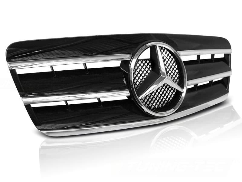 Predná maska Mercedes CLK W208 96-02 Black Chrome