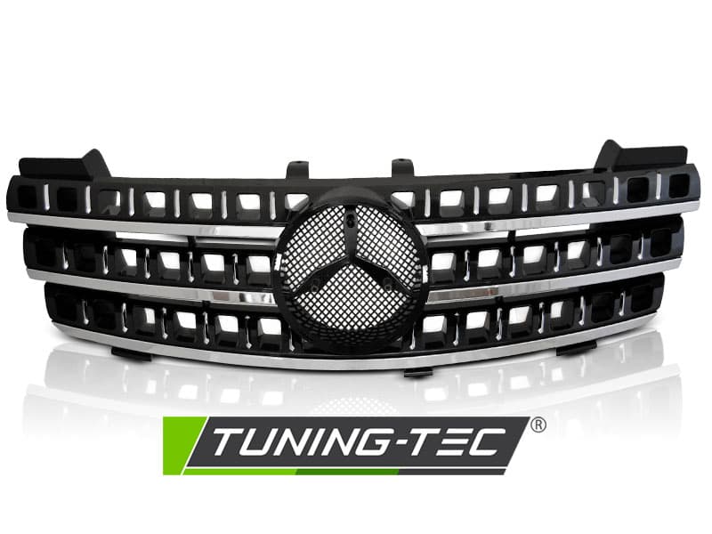 Predná maska Mercedes ML W164 05-08 Black Chrome – náhľad 2
