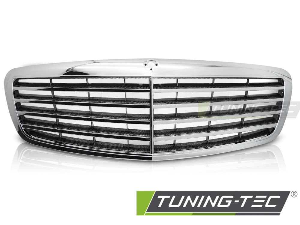 Predná maska Mercedes W221 05-09 Carbon Look – náhľad 2