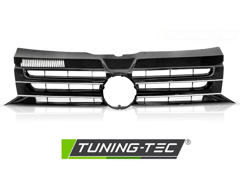 Predná maska VW T5 10-15 Caravelle Multivan Black Chrome – náhľad 2