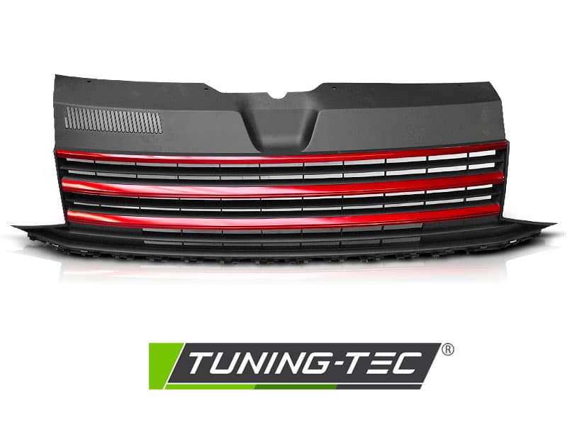 Predná maska VW T6 15-19 Red Black – náhľad 2