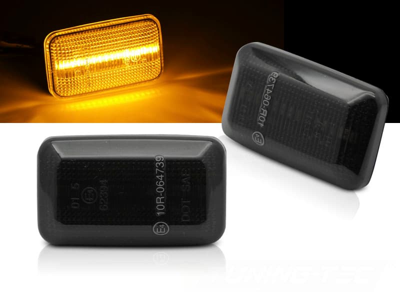 Bočné smerovky Audi 80 100 200 A6 C4 LED Black