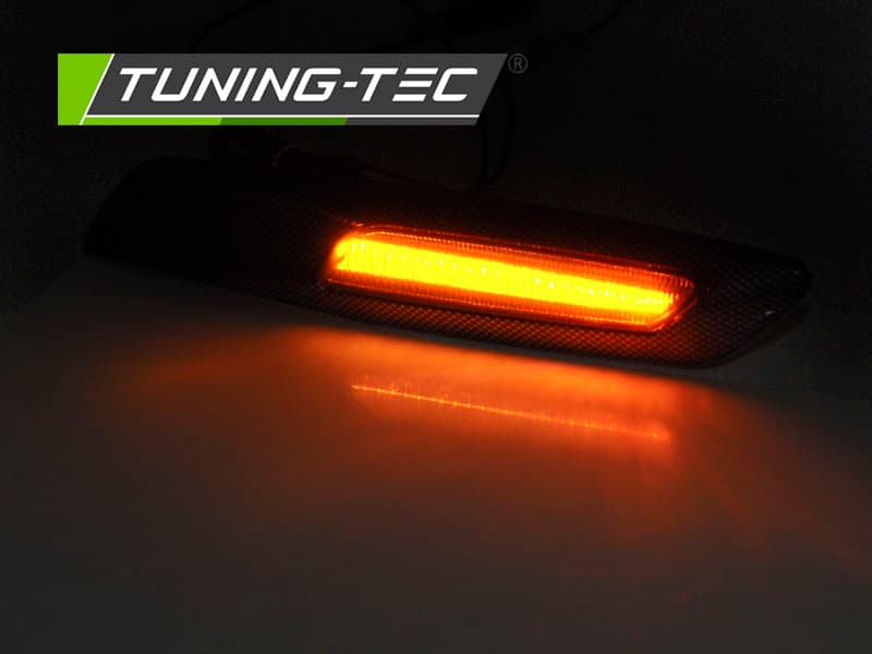 Bočné smerovky BMW E60/E90/E92/E82 Carbon LED Smoke – náhľad 3