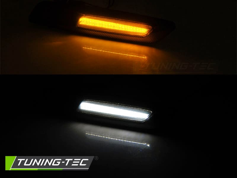 Bočné smerovky BMW E60/E90/E92/E82 LED Smoke Silver – náhľad 2