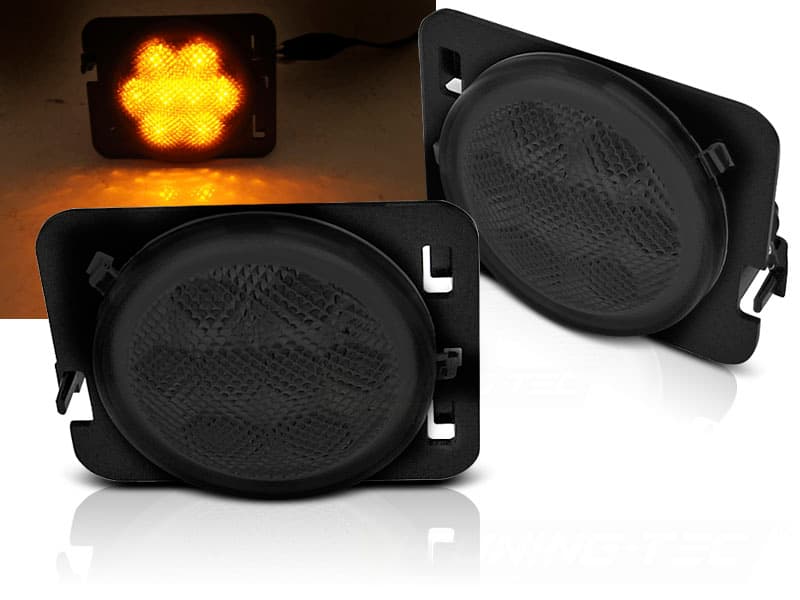 Bočné smerovky Jeep Wrangler JK 07-18 LED Black