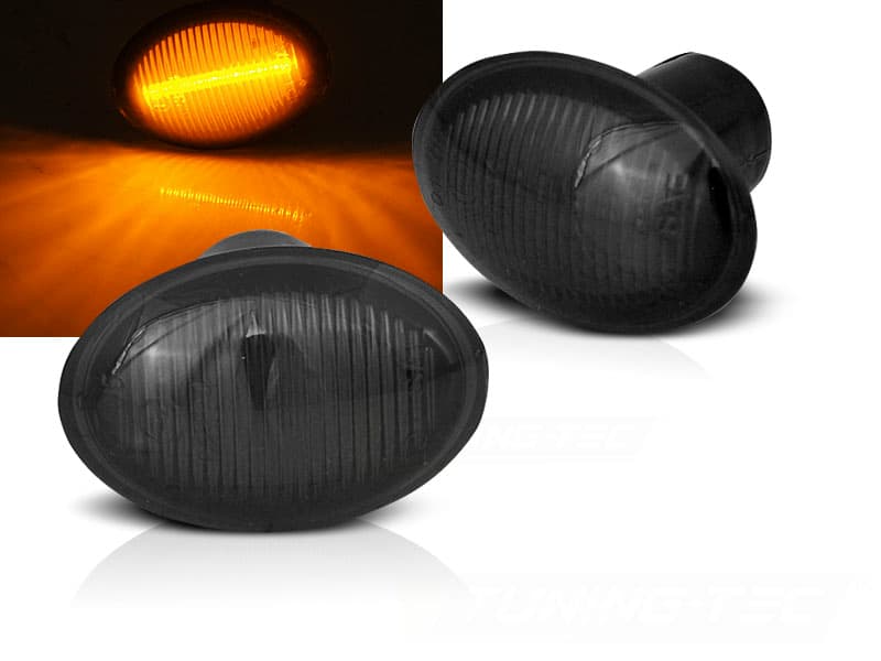 Bočné smerovky Fiat 500 Ford KA LED Smoke