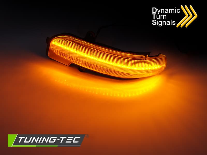 Smerovky do zrkadiel Mercedes W203 LED Dynamic Smoke – náhľad 2