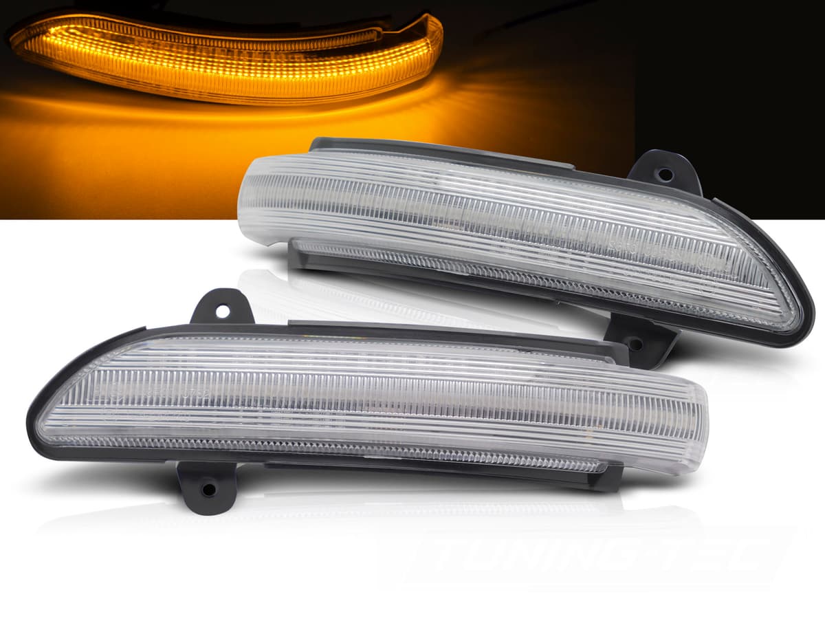 Smerovky do zrkadiel Mercedes W211 W221 LED White