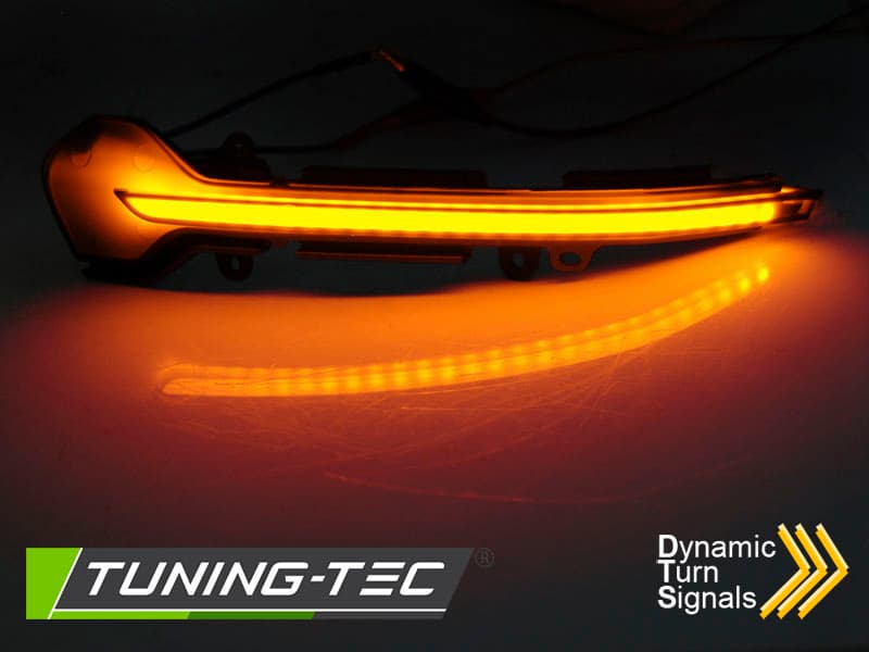 Smerovky do zrkadiel Seat Leon Ibiza Arona LED Dynamic Smoke – náhľad 2