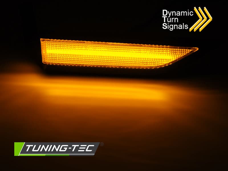 Bočné smerovky VW Caddy 15-20 LED Dynamic Black White – náhľad 2
