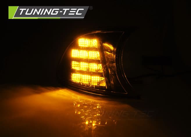 Predné smerovky BMW E46 Coupe/Cabrio 99-01 LED Black – náhľad 2