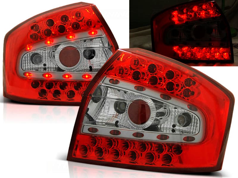 Zadné svetlá Audi A4 Sedan 00-04 LED Red White - 33