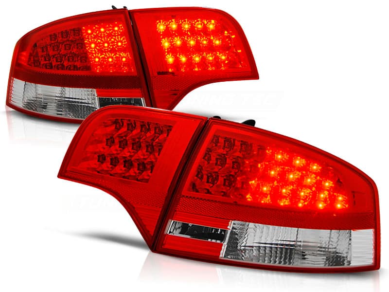 Zadné svetlá Audi A4 B7 04-08 Sedan Red White