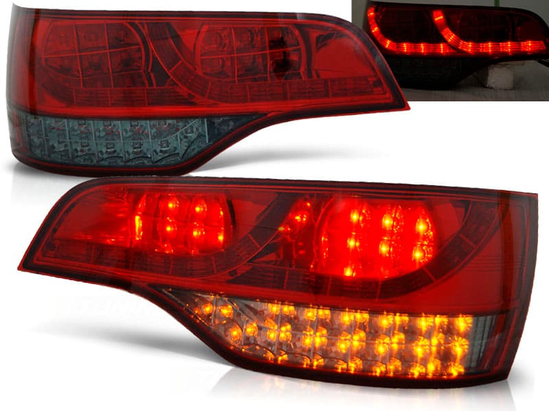 Zadné svetlá Audi Q7 06-09 LED Red Smoke
