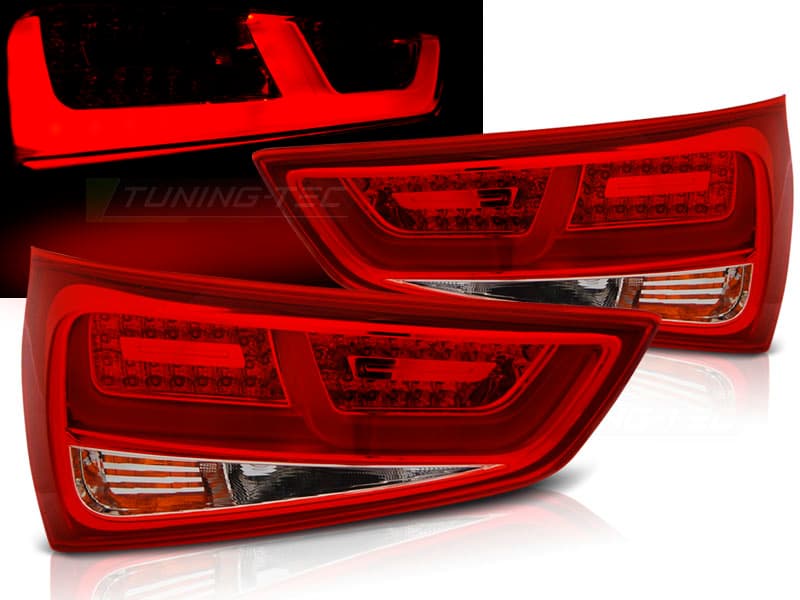 Zadné svetlá Audi A1 10-14 červeno- LED Clear