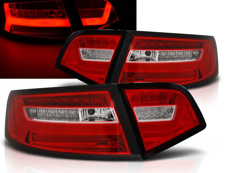 Zadné svetlá Audi A6 08-11 Sedan Red White