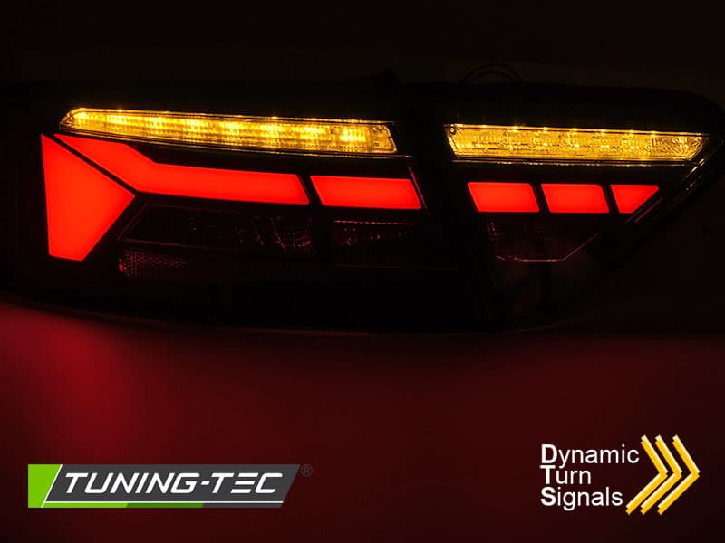 Zadné svetlá Audi A5 11-16 LED BAR Dynamic Red Smoke – náhľad 3