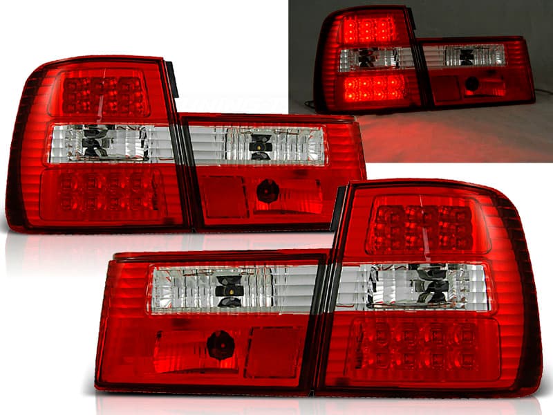 Zadné svetlá BMW E34 Sedan 88-95 LED Clear Red