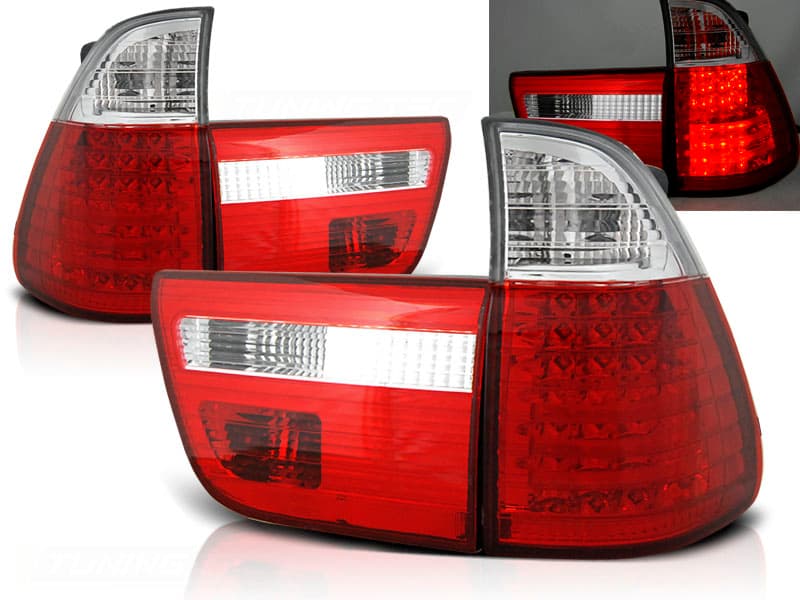Zadné svetlá BMW E53 X5 99-03 Red LED