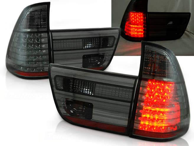 Zadné svetlá BMW E53 X5 99-03 LED Black - 23